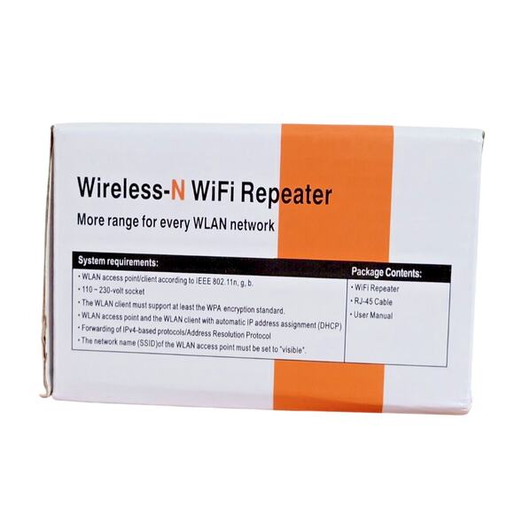 Universal WiFi Signal Booster 300Mbps Wireless-N 2.4GHz Internet Extender White - Picture 4 of 9